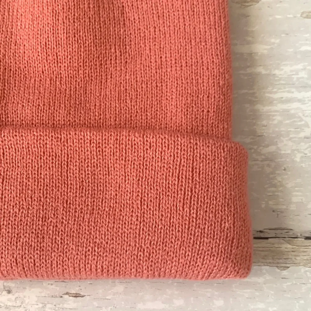 Zara Kids Millennial Pink Knit Beanie Winter Hat Girls Accessories NEW